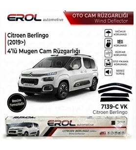 CİTROEN BERLİNGO (2019>) 4'LÜ MUGEN CAM RÜZGARLIĞI