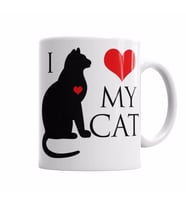 I Love My Cat   Kedi Hayvan Pet Animal Kupa Bardak Porselen