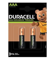 Duracell Şarjlı Pil Aaa Ince 750MAH Ni-Mh (2 Adet) Duracell