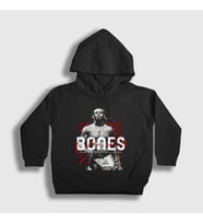 Presmono Unisex Çocuk Siyah Bones Jon Jones Mma Ufc Kapüşonlu Sweatshirt 426937tt