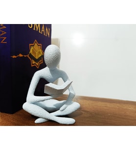 Kitap Okuyan Biblo Heykel Dekor Ev Ofis Dekor
