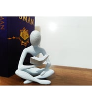 Kitap Okuyan Biblo Heykel Dekor Ev Ofis Dekor