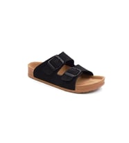 Fly Soft S961 Poli Hafif Taban Çift Toka Çocuk Terlik SİYAH