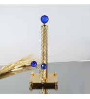 Selim Dekor Kristal 32 cm Havluluk Mavi 