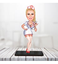 kişiye özel karikatür biblo sexy hemşire