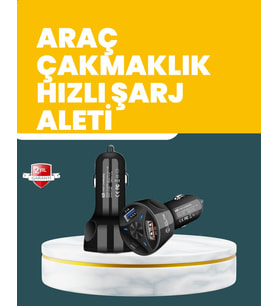 Northcity 55W Hızlı Şarj Araç Çakmaklık Adaptörü QC 3.0 PD - Akıllı Şarj Çözümü