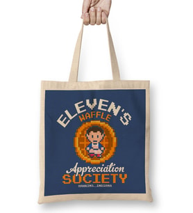 Stranger Things Elevens Waffle Society Bez Çanta Uzun Saplı