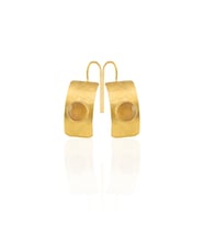 Kadir Jewellery 22 Ayar Altın Kaplama Kadın Minimal Küpe -El İşçiliği Ve Hipoalerjenik Küpe