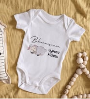 BK Kids Babaannesi'nin Uykucu Kuzusu Tasarımlı Bebek Body Zıbın - Model 1