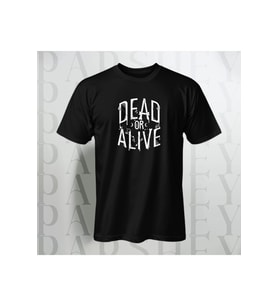 Dead or Alive Unisex Yarım Kollu Bisiklet Yaka %100 Pamuk Oversize T-shirt