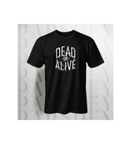 Dead or Alive Unisex Yarım Kollu Bisiklet Yaka %100 Pamuk Oversize T-shirt (Siyah)