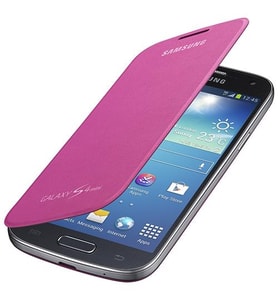 Galaxy S4 Mini i9190 ile Uyumlu Flip Cover Kılıf Pembe EF-FI919BPEGWW