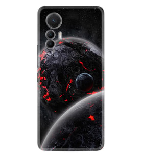 Xiaomi 12 Lite Kılıf Resimli Desenli Silikon Platinium Series Dark World 1867