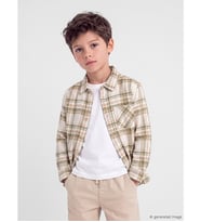 LCW Kids Haki Ekose Erkek Çocuk Gömlek