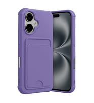 iPhone 17 Kelvin Kartvizitli Silikon - Lila