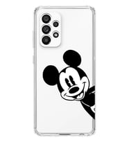 Samsung Galaxy A73 Uyumlu Mickey Mouse Tasarımlı Şeffaf Telefon Kılıfı
