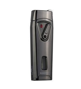 Quantoro Çift Torch Pürmüz Gunmetal Metal Puro Çakmağı - TRZ1053