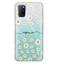 Oppo Papatyalar Tasarımlı Şeffaf Telefon Kılıfı