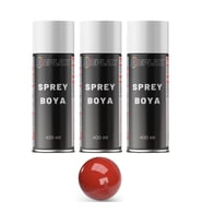 3 Adet Ral 3000 Ateş Kırmızı Sprey Boya 400 Ml.