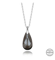 Swarovski Crystal Taşlı Damla Gümüş Kadın Kolye