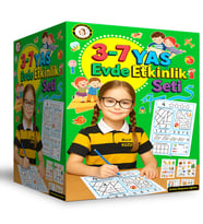 3-7 Yaş Etkinlik Eğitim Seti (Spiralli – Renkli – Büyük Boy)