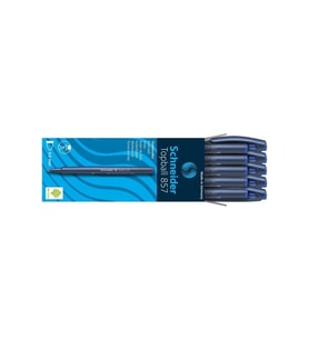 Schneider Topball Konik Uçlu Roller Pilot Kalem 0.6 mm Konik Uçlu Pilot Kalem Mavi (10 Lu Paket)