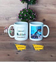 Laborant Kupa Bardak Beyaz Fotoğraflı Tıp Bayramı Hediyesi Laborantlar Günü Hediyesi