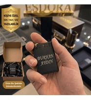 İsim Yazılı Çift Alevli Metal Çakmak - Kişiye Özel Hediye