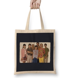 Retro The Wonder Years Cast Bez Çanta Uzun Saplı