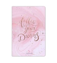 Marble Pembe Follow Your Dreams Defter