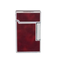 Vindiesel Dupont Tarz Soft Flame Çakmak Bordo-Krom (Renksiz)