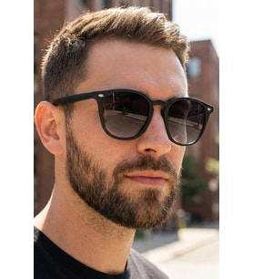 SUNSTOP UV400 Polarize Siyah Unisex Güneş Gözlüğü 1372 C0101 - TR90 Esnek Dayanıklı Çerçeve