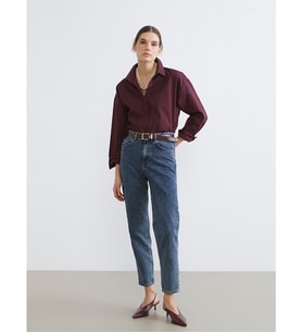 LCW Jeans İndigo Mom Fit Kadın Jean Pantolon