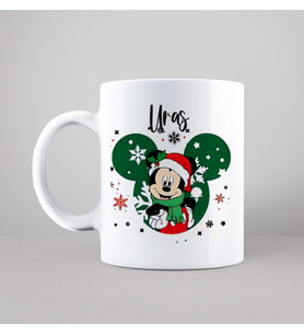 Mickey Mouse & Yılbaşı Tasarımlı Kupa Kişiye Özel