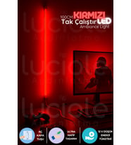 Şerit LED Mood Light Serisi  100 cm Kırmızı LED Bar – Aç Kapa Anahtarlı Tak Çalıştır Dekoratif Işık