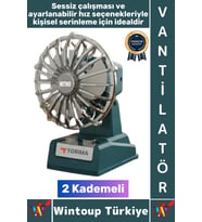 #Vantilatör Kompakt Sessiz Çalışma Yoğun Üfleme Retro 2 Kademeli Şarjlı Mini Masa Üstü Vantilatör