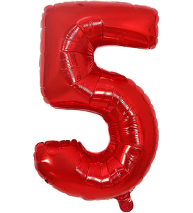 Balon Kırmızı 5 Rakamı 40 İnç 100 cm