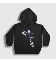 Presmono Unisex Çocuk Siyah Ice Guitar Buckethead Kapüşonlu Sweatshirt 456311tt