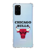 Samsung Galaxy S20 Plus  Köşe Korumalı Antişok Kapak Chicago Bulls Tasarımlı Şeffaf Silikon Kılıf