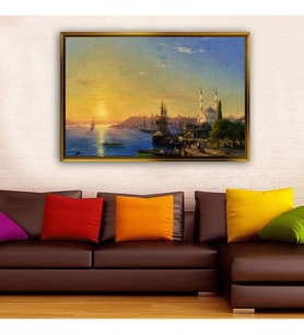 Altın Çerçeveli dekoratif tablo a1764 (Gold)
