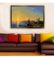 Altın Çerçeveli dekoratif tablo a1764 (Gold)