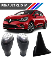OTOZET Renault Clio 4 5 İleri Vites Topuzu Mat Krom Detaylı Ve Körüğü Takım