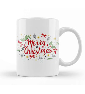 Yılbaşı Yeni Yıl Konseptli Merry Christmas 022 Kupa Bardak Porselen