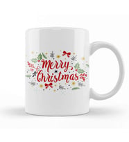 Yılbaşı Yeni Yıl Konseptli Merry Christmas 022 Kupa Bardak Porselen
