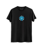 Ironman Resimli Dijital Baskılı   Siyah Tshirt