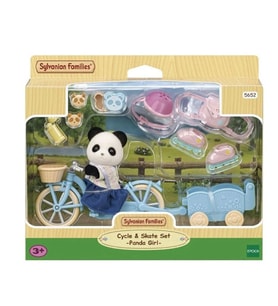 Sylvanian Families Bisiklet ve Paten Seti Panda Kız 5652