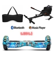 Citymate Elektrikli Kaykay Akıllı Denge Hoverboard + HoverKart + Çanta FULL LEDLİ EXTREM PAKET D20