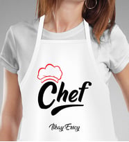 Kişiye Özel En İyi Chef- Aşçı Mutfak Önlüğü