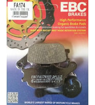 Ebc Fa174 2010-2016 Suzuki GSX 1250 FA Uyumlu Arka Fren Balatası Organik Balata