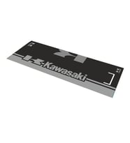 Kawasaki Gri Desenli 80 X 220 Cm Kaydırmaz Motosiklet Halısı 80 220